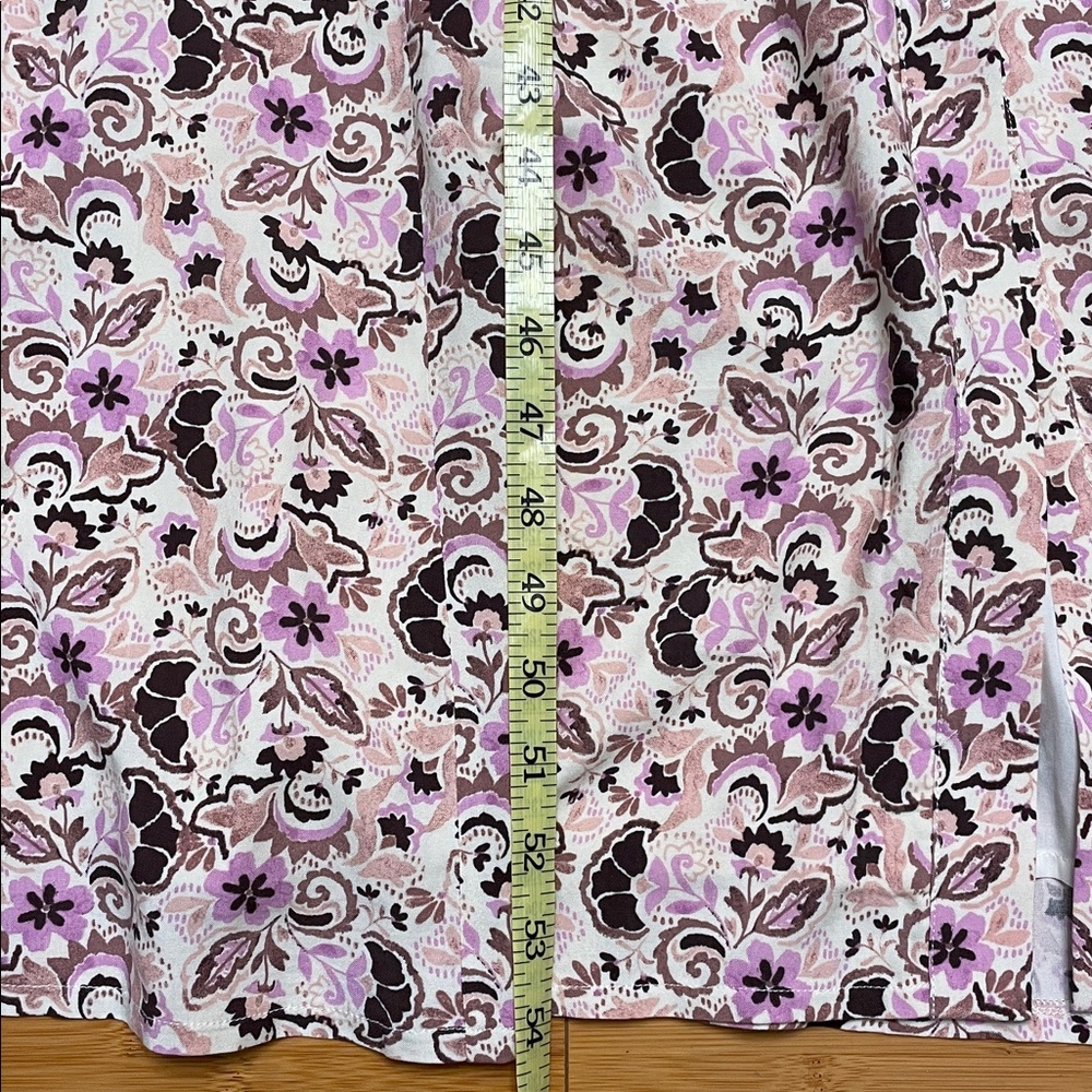 Evereve x Z Supply Angel Eyes Toile Midi Dress Large Floral Buttons Pockets - Picture 14 of 14